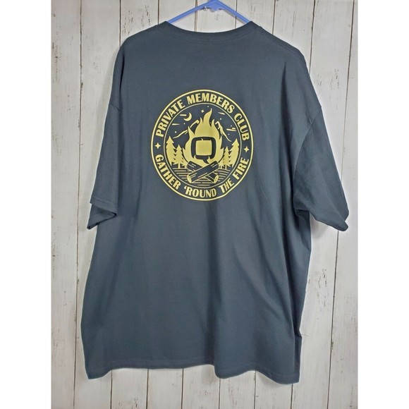 Private Members Club Mens T-Shirt Black Short Sleeve Mens Sz 2XL Printed Design - Picture 2 of 7